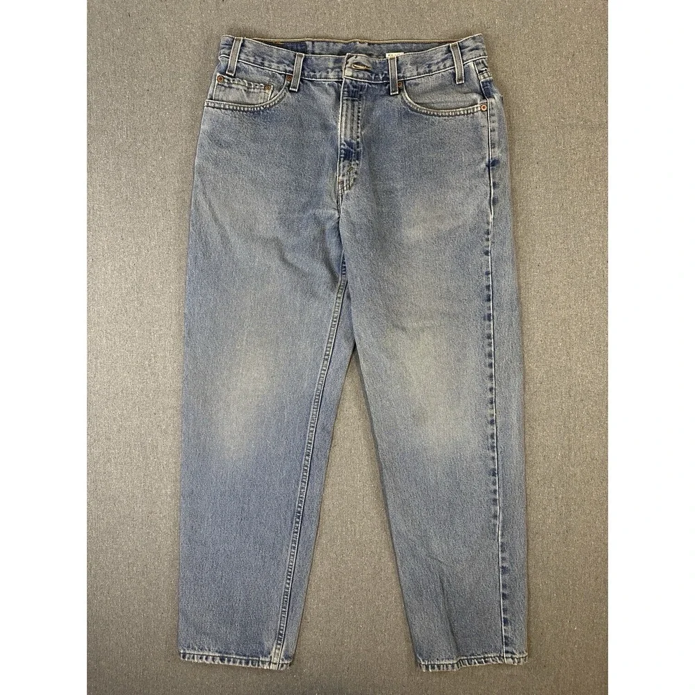 Vintage Levi's 550 Relaxed Men's Jeans 36x31 Light Wash 100% Cotton 1999 Y2K